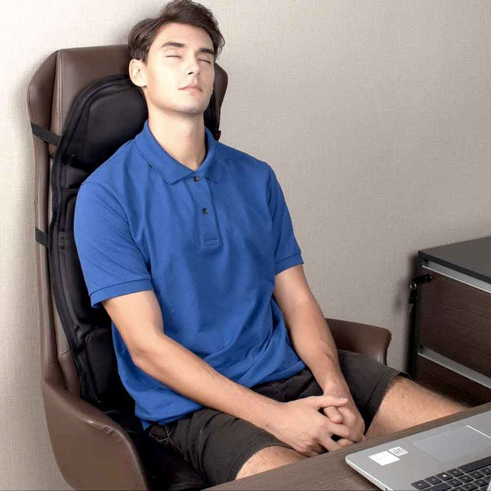 Massage Chair Pad with Heated Back and Neck for Car and Home