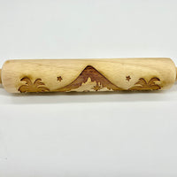 Nativity Pattern Rolling Pin for Embossing Sugar Cookies, Springerle, Fondant, Clay and Salt Dough