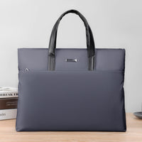 Business Tote Bag for Laptops with Multiple Interior Pockets and Padded Handles