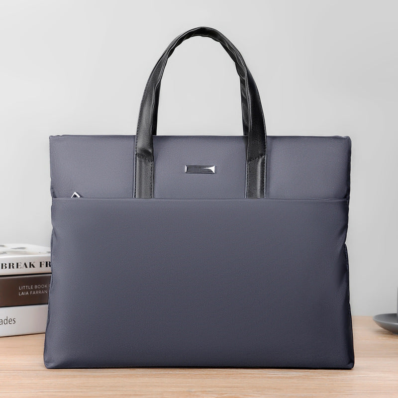 Business Tote Bag for Laptops with Multiple Interior Pockets and Padded Handles