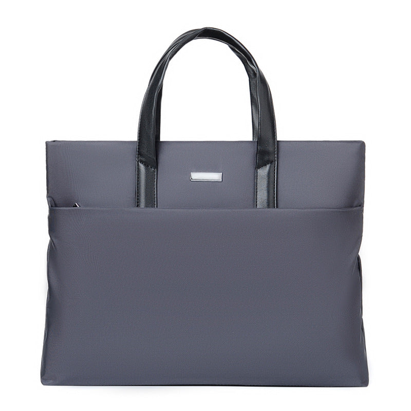 Business Tote Bag for Laptops with Multiple Interior Pockets and Padded Handles