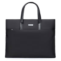 Business Tote Bag for Laptops with Multiple Interior Pockets and Padded Handles