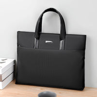 Business Tote Bag for Laptops with Multiple Interior Pockets and Padded Handles