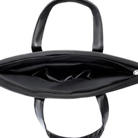 Business Tote Bag for Laptops with Multiple Interior Pockets and Padded Handles