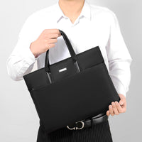 Business Tote Bag for Laptops with Multiple Interior Pockets and Padded Handles