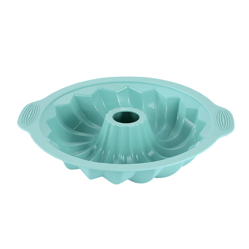 Silicone Cake Mold with Raised Decorative Pattern and Nonstick Release, Dishwasher Safe