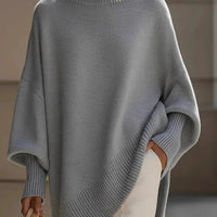 Oversized Crew Neck Knitted Sweater - Kathryn