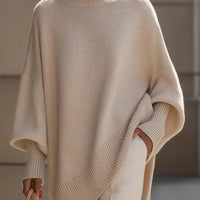 Oversized Crew Neck Knitted Sweater - Kathryn