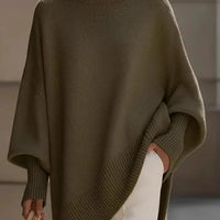 Oversized Crew Neck Knitted Sweater - Kathryn