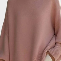 Oversized Crew Neck Knitted Sweater - Kathryn