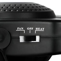 Portable 12V Car Windshield Defroster with Rotating Base and Three Adjustable Vents