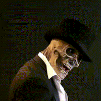 Full Head Skeleton Mask with Exposed Brain Design for Halloween Parties