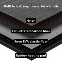 Rechargeable Heated Insoles with Dual Zone Heating and USB Charging, Trimmable US 4-12