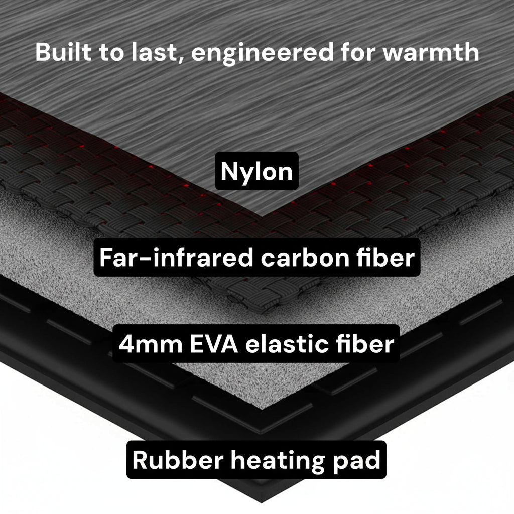 Rechargeable Heated Insoles with Dual Zone Heating and USB Charging, Trimmable US 4-12