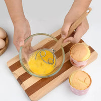 Heavy Dough Whisk with Seamless Stainless Steel Coil and Beechwood Handle