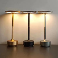 Cordless LED Table Lamp with Touch Dimming and USB Charging, 11.2 Inch