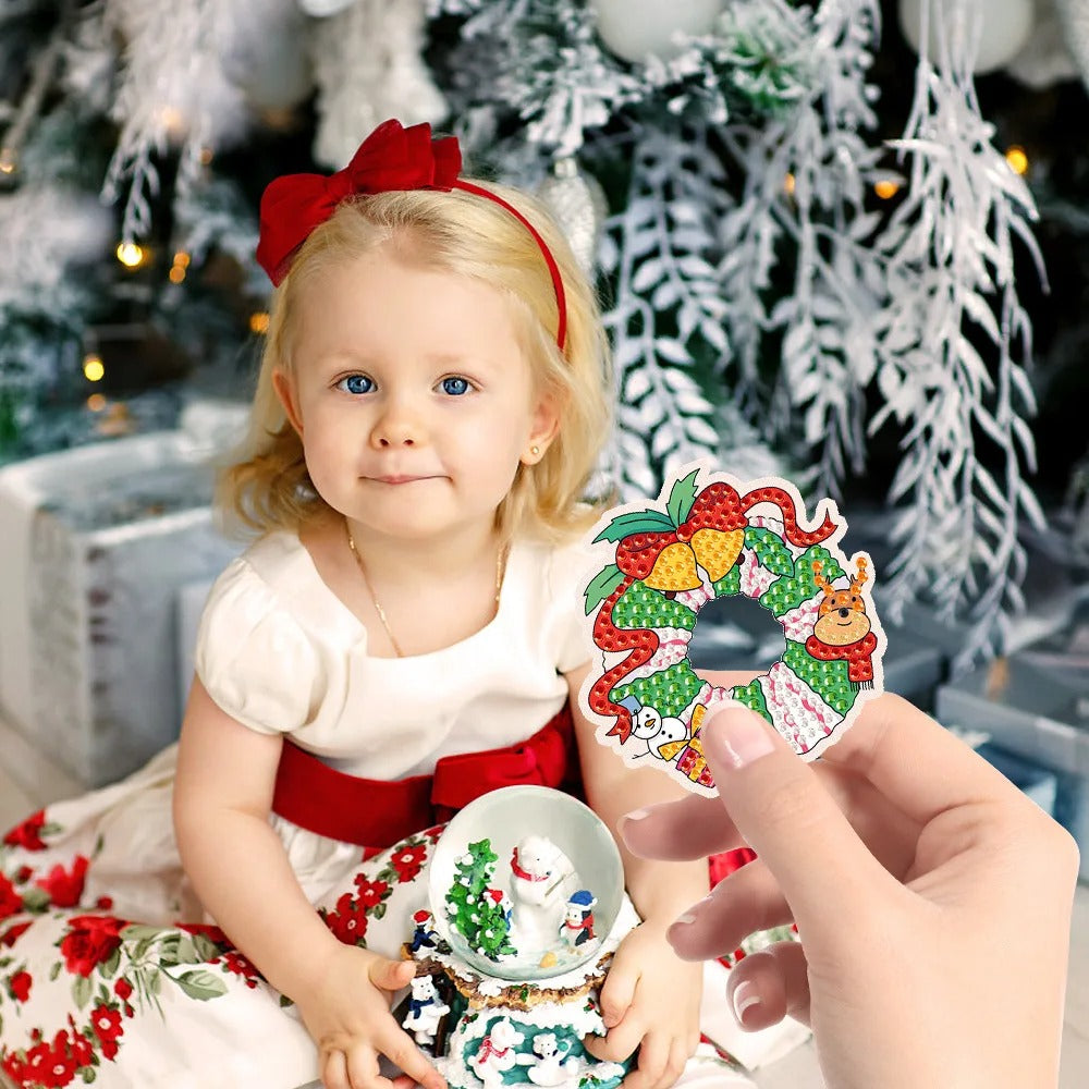 Diamond Painting Keychain Kit with Resin Beads and Applicator Tool for Ages 6+
