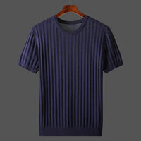Sullivan | Ribbed Crewneck Cashmere T-Shirt for Men