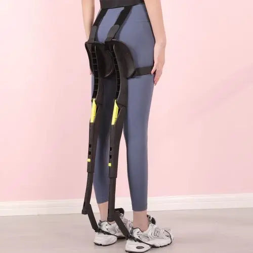Waist-Mounted Seat with Rubber Foot Mat and Adjustable Belt for Outdoor Activities