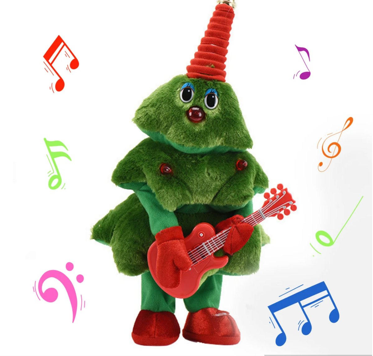 Animated Christmas Tree with Music and Dancing Motion, Tabletop Size