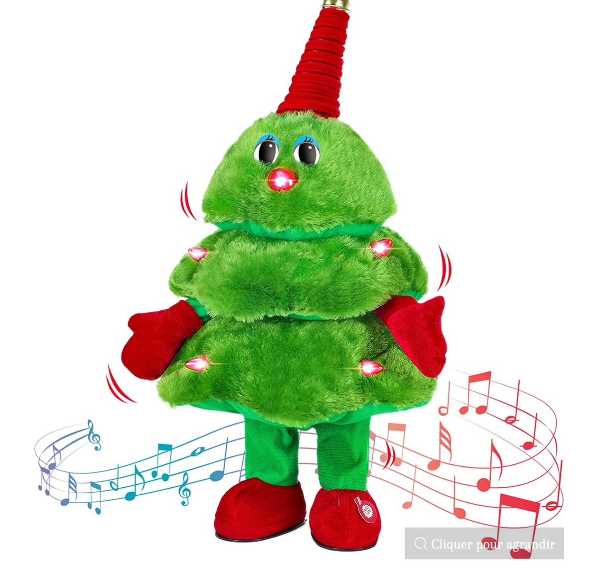 Animated Christmas Tree with Music and Dancing Motion, Tabletop Size