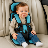 Portable Child Travel Seat with Five Point Harness and Washable Fabric, Ages 1-14