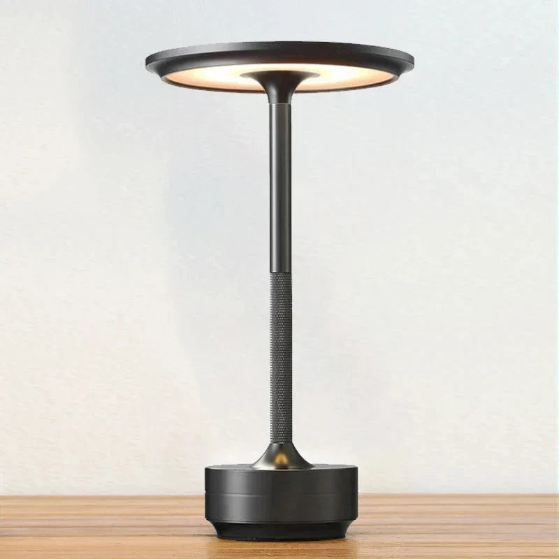 Cordless LED Table Lamp with Touch Dimming and USB Charging, 11.2 Inch