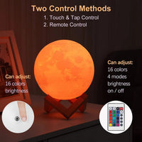 3D Moon Night Light Lamp encalife