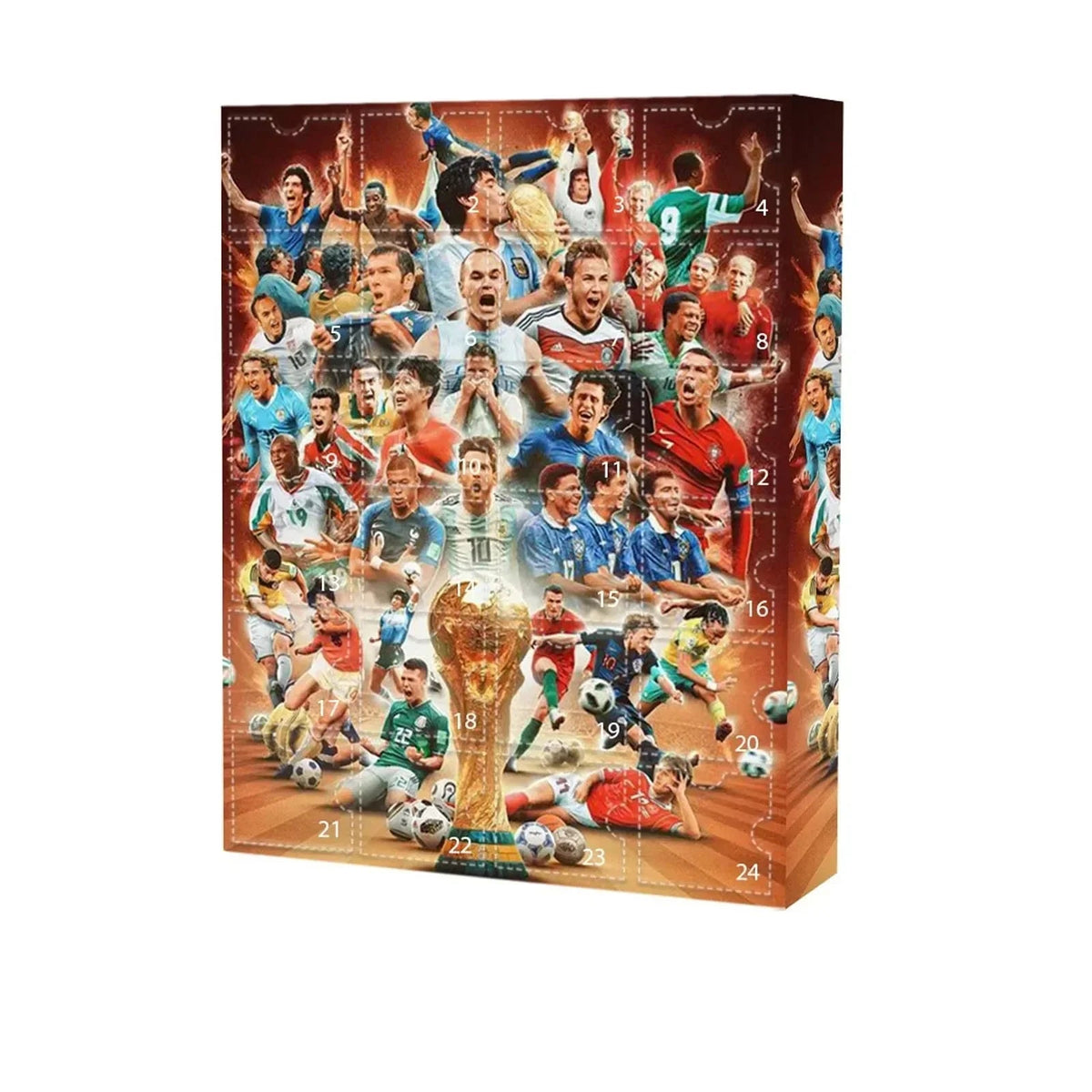 Football Advent Calendar of 24 Surprise Toys with Five Style Options for Young Fans