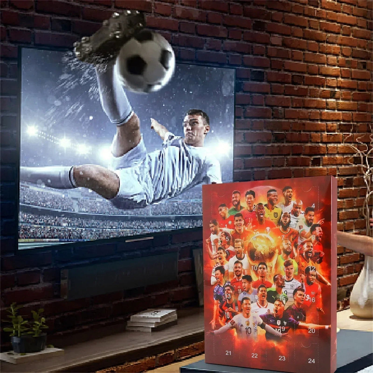 Football Advent Calendar of 24 Surprise Toys with Five Style Options for Young Fans