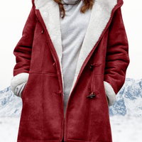 Duffle Coat with Sherpa Lining and Toggle Fastenings for Regular Fit