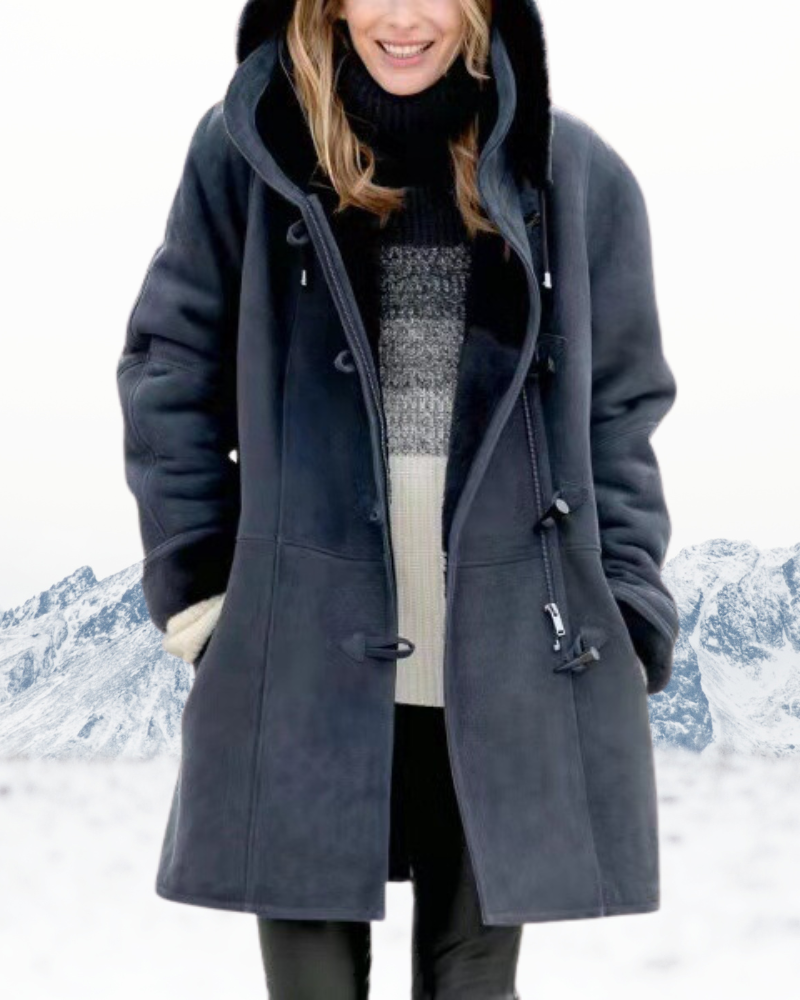 Duffle Coat with Sherpa Lining and Toggle Fastenings for Regular Fit
