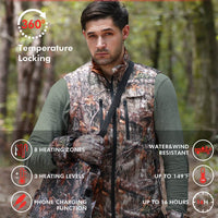 smart electric heated vest for men