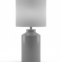 Gray Table Lamp