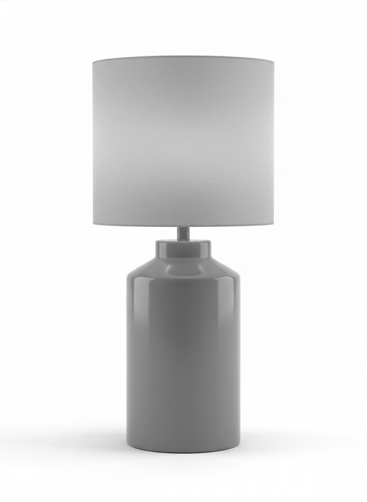 Gray Table Lamp