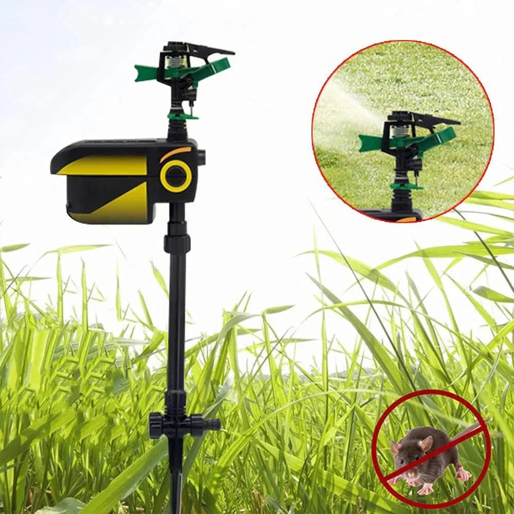 Animal Repellent Sprinkler with Motion Sensor for Gardens and Yards