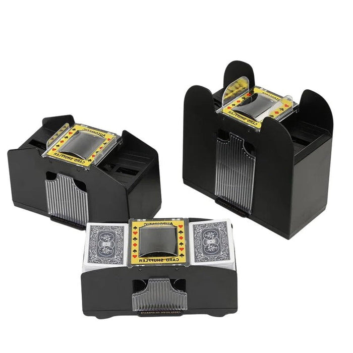 Automatic Card Shuffler for Standard and Bridge Decks with Battery and Cable Power