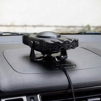 Portable 12V Car Windshield Defroster with Rotating Base and Three Adjustable Vents