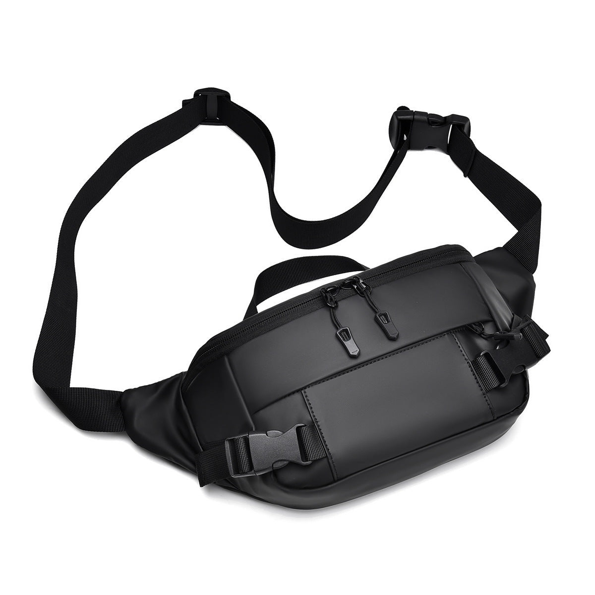 Crossbody Travel Bag with Rain Protection and Zippered Compartments, Adjustable Strap