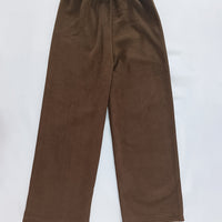 Wide Leg Lounge Pants with Thermal Lining and Elastic Waistband