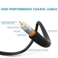 Remote Control Motorized TV Antenna with 360 Degree Rotation and Signal Amplifier, 33ft Cable