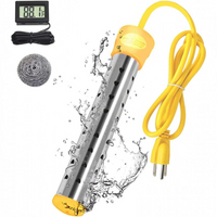 Bucket Water Heater with Safety Guard and Insulated Handle, 39.4ft Cord