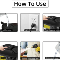 2500W High Pressure Steam Cleaner with Gloves