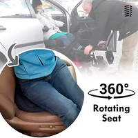 Swivel Seat Cushion with 360-Degree Rotation and Breathable Foam Core