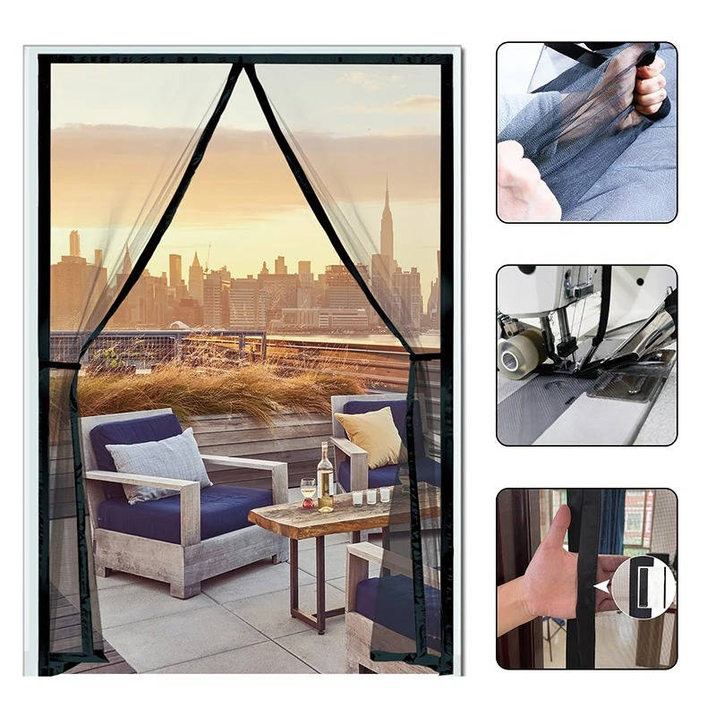 Magnetic Screen Door With Custom Size Options For Doorways