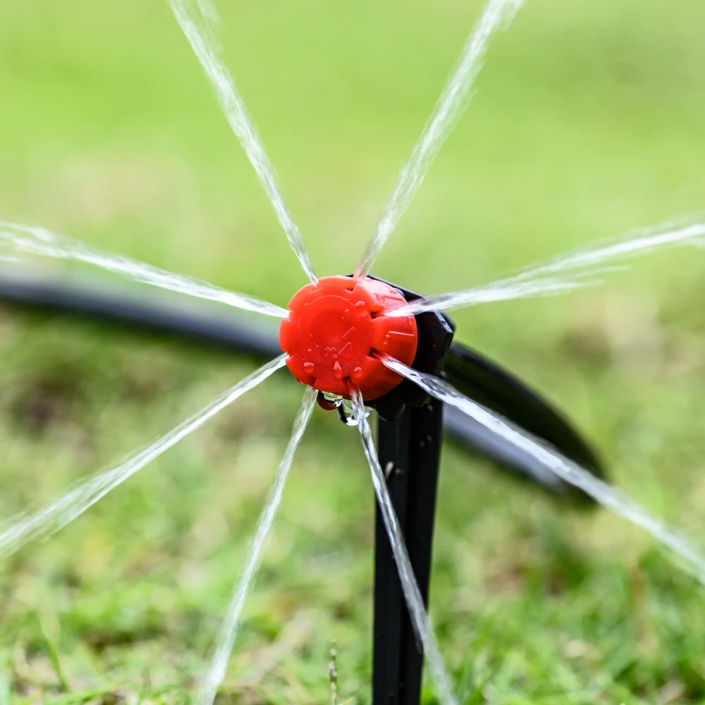 Drip Irrigation System with Automatic Timer for Gardens