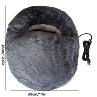 Dual Foot Warmer with USB Power and Removable Flannel Cover