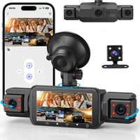 Wireless Car Dash Cam Front And Rear With Night Vision