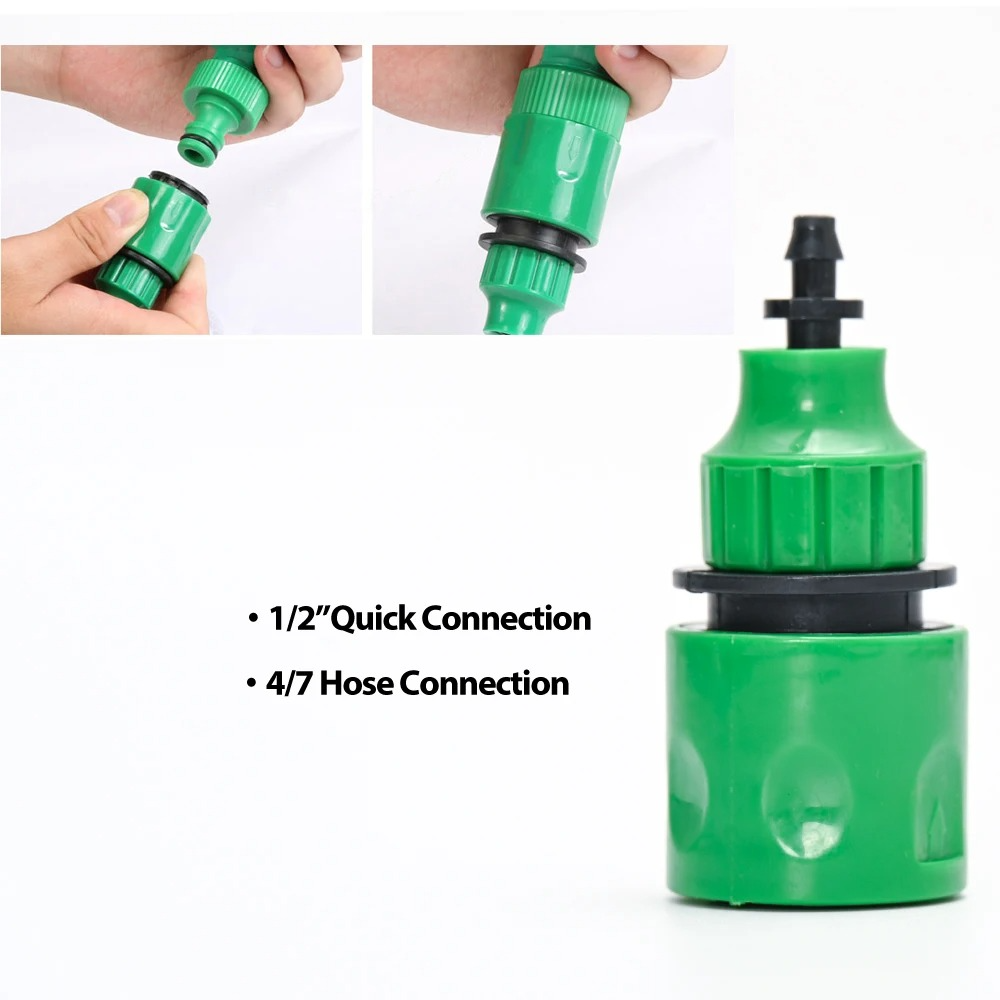 Drip Irrigation System with Automatic Timer for Gardens