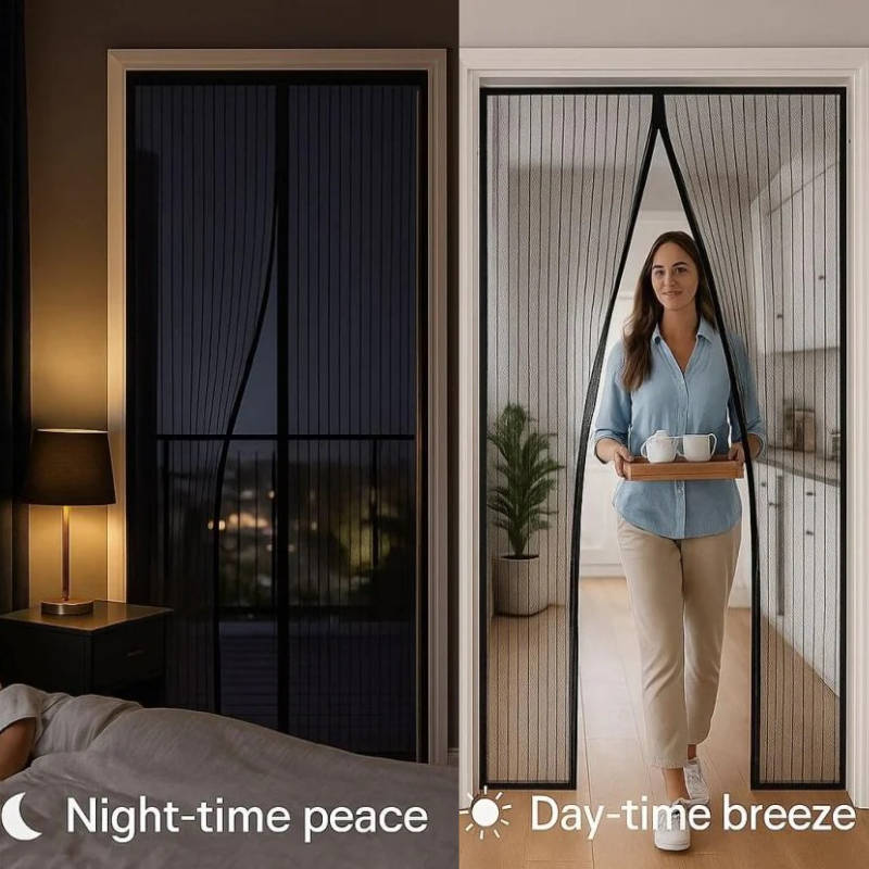 Magnetic Screen Door With Custom Size Options For Doorways
